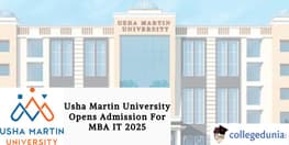 Usha Martin University Opens Admission For MBA IT 2025